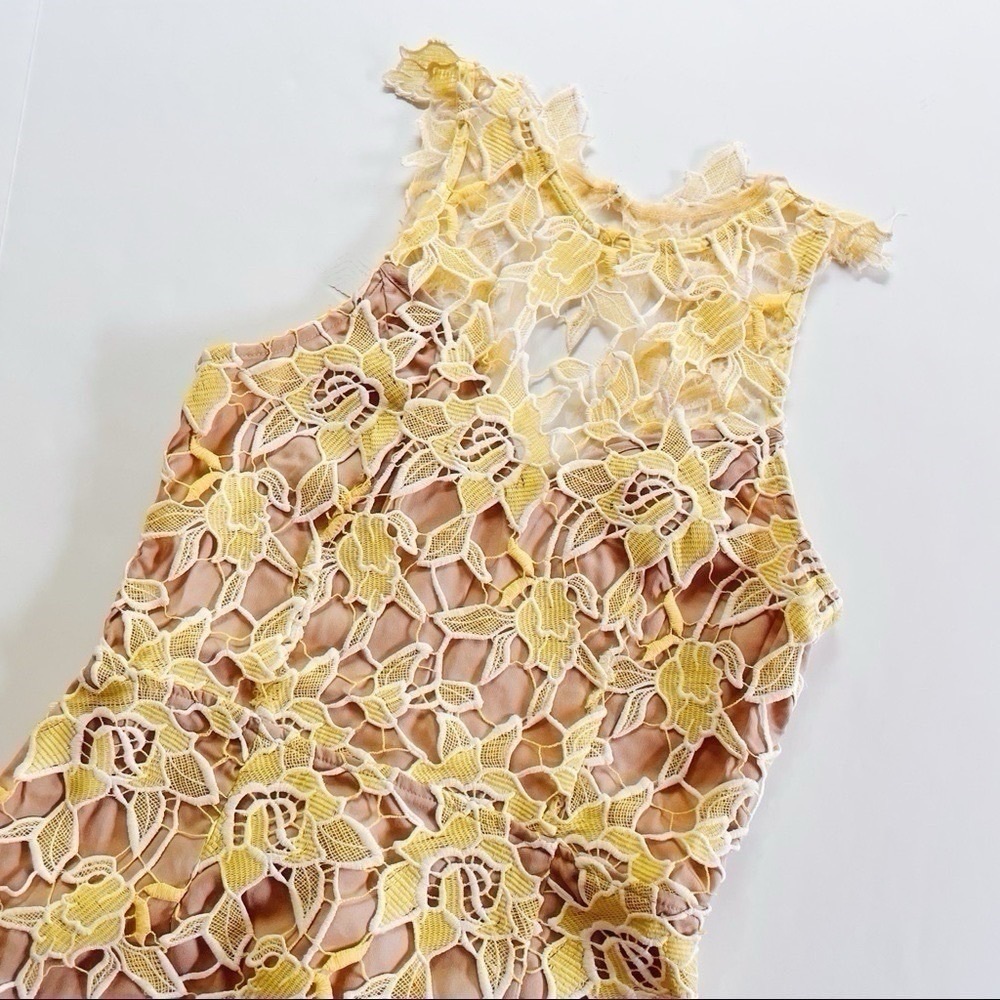 NEW NBD Harriet Lace Dress Sunshine Sleeveless - Picture 5 of 14